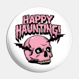 Festive Frights: Happy Haunting Halloween Pin