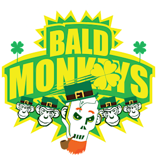 Bald Monkey St. Patricks Day Magnet