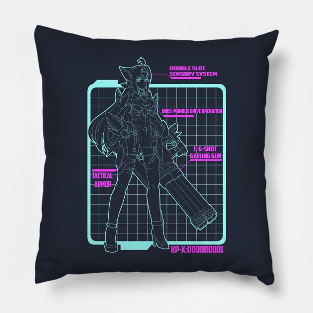 Robot schematic Pillow by CoinboxTees