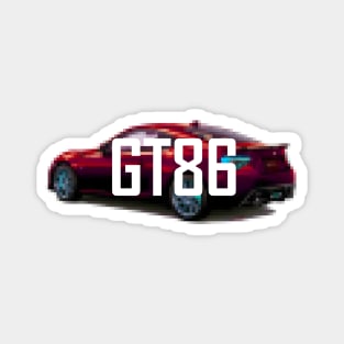 GT86 PIXEL RED Magnet