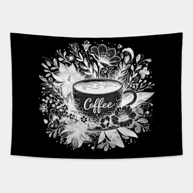 mornings are for coffee and contemplation - Coffee Lover, I Love Coffee, Coffee Cup Tapestry by StyleTops