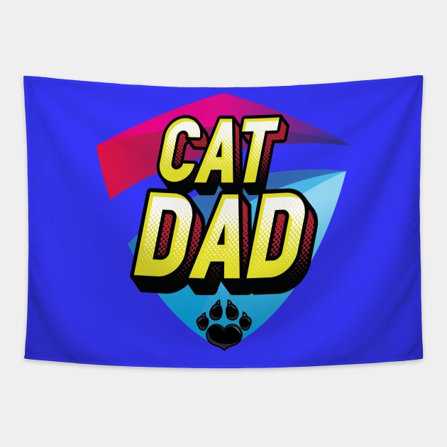 Cat Dad Cat Father Best Cat Dad Ever Tapestry by Barts Arts