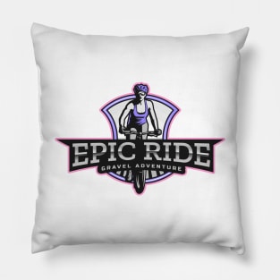 Epic ride Gravel adventure for cycling lover Pillow