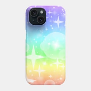 Kawaii Magical Soft Rainbow Twinkle Pattern Phone Case