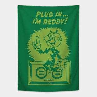 plug in reddy kilowatt green Tapestry