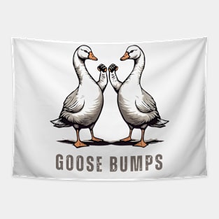 Goose Bumps Funny Fist Bump Tapestry