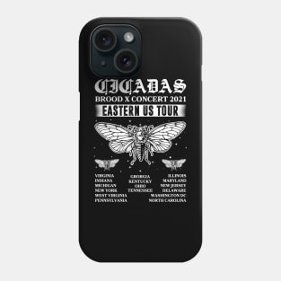 Cicada Mandala Brood X 2021 Eastern Usa Bug Phone Case