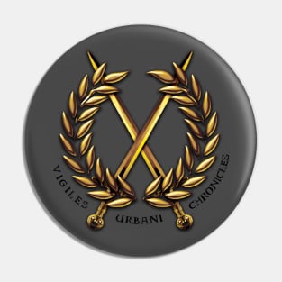 Gold Vigiles Urbani Logo Pin