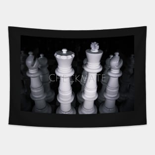 Checkmate large chess pieces Tapestry