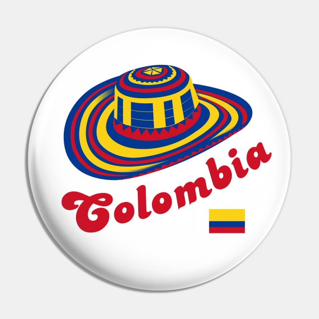 Sombrero vueltiao - colombian hat - Sombrero Vueltiao - Pin