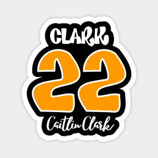Clark 22 white outline color Magnet