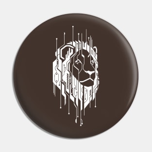 Lion Face Tech. Pin