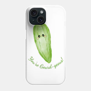 You're Gourd-geous Funny Gourd Pun Watercolor Phone Case