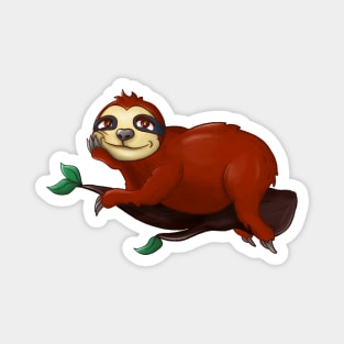 Funny Sloth Laziness Chill Magnet