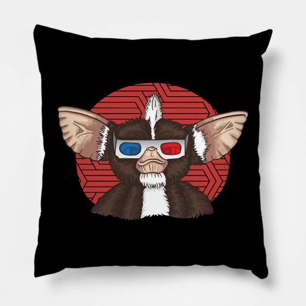 From Mogwai To Menace The Gremlins Transformation Process Pillow by Nychos's style