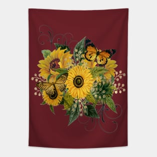 Sunflower Butterfly Bouquet Mug,coffee mug,t-shirt,sticker,tote,bag,apparel,magnet,pin,hoodie,pillow Tapestry