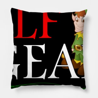 Elf Gear Christmas Pillow