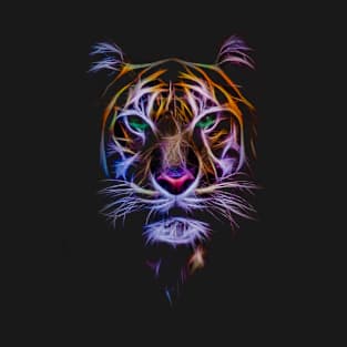 Cyber Tiger Art T-Shirt