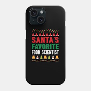 Santa'S Favorite Food Scientist Ornt Phone Case