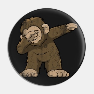 Dabbing Bigfoot Squatch Pin