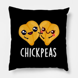 Chick Peas Cute Food Pun Pillow
