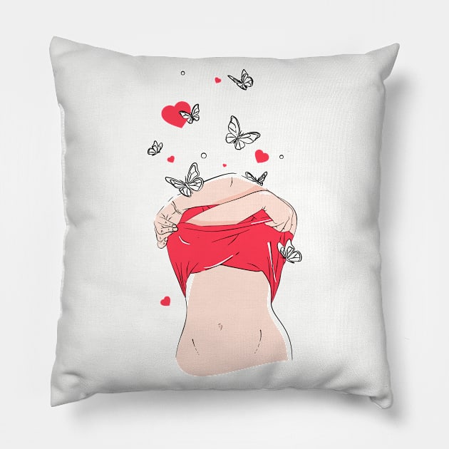 Spring girl Pillow by Nastydays