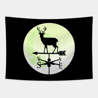 Deer Moon Weathervane Tapestry