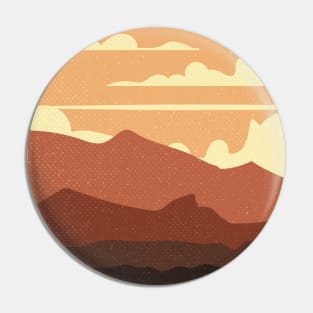 Mojave desert. USA, California . Retro travel poster Pin