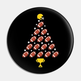 Football Christmas Tree Pin