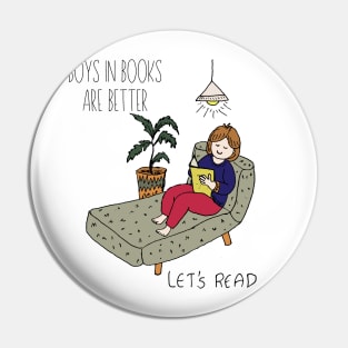 Boys in books are better so read Pin