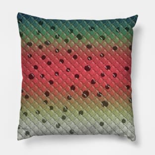 Rainbow Trout Graphic Design Art Original Fishing Favorite Pillow