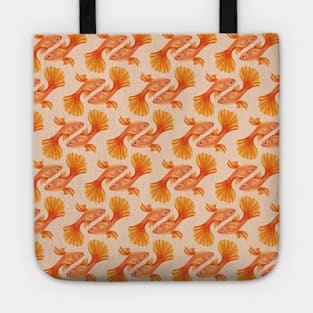 Golden Fish Pattern Tote