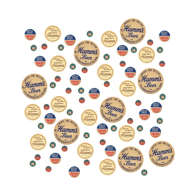 Hamm's Beer Coasters by Eugene and Jonnie Tee's