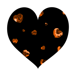 Chaotic Hearts, Dapple Series - Orange T-Shirt