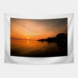 Spectacular Sirmione Sunset Tapestry