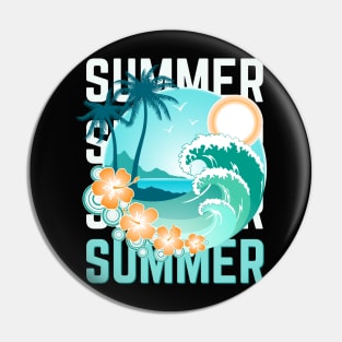 Hello summer Beach summertime Adventure travel lover palm tree sun Pin