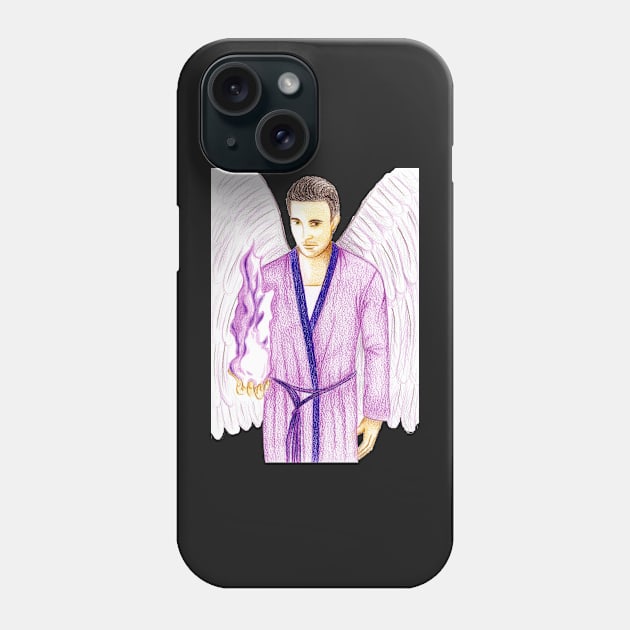 Archangel Zadkiel Keeper of the Violet Flame- Light Purple Phone Case by EarthSoul