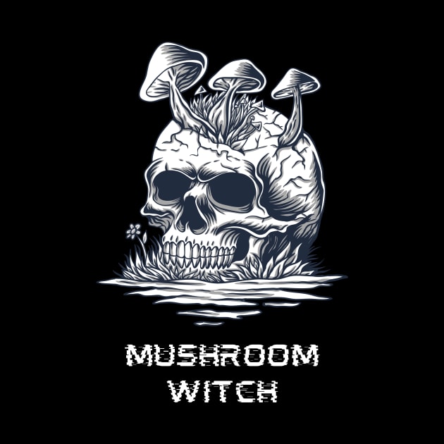 Mushroom Witch by moonlobster