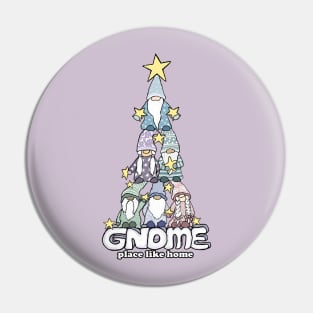 Gnome Place Like Home- pastel Pin