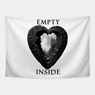 Empty Inside - Hollow Heart Steampunk Style Tapestry