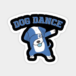 Blue dog dance Magnet