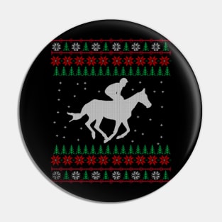 Horse Ugly Christmas Sweater Gift Pin