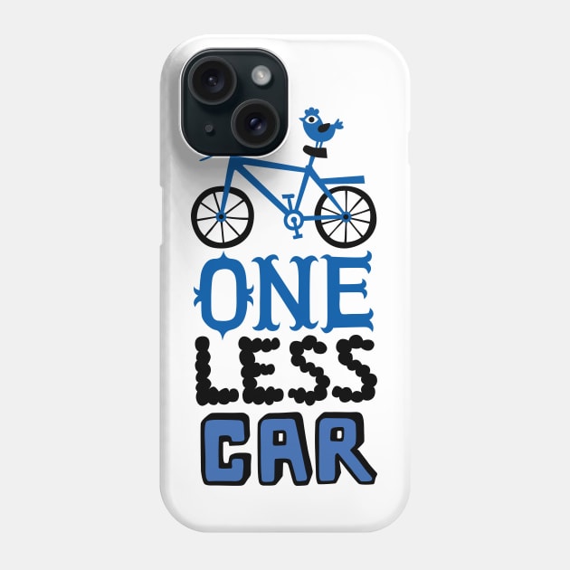 One Less Car blue Phone Case by Andibird