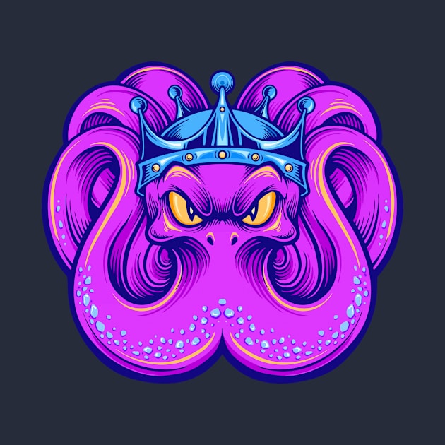 purple octopus by Falden