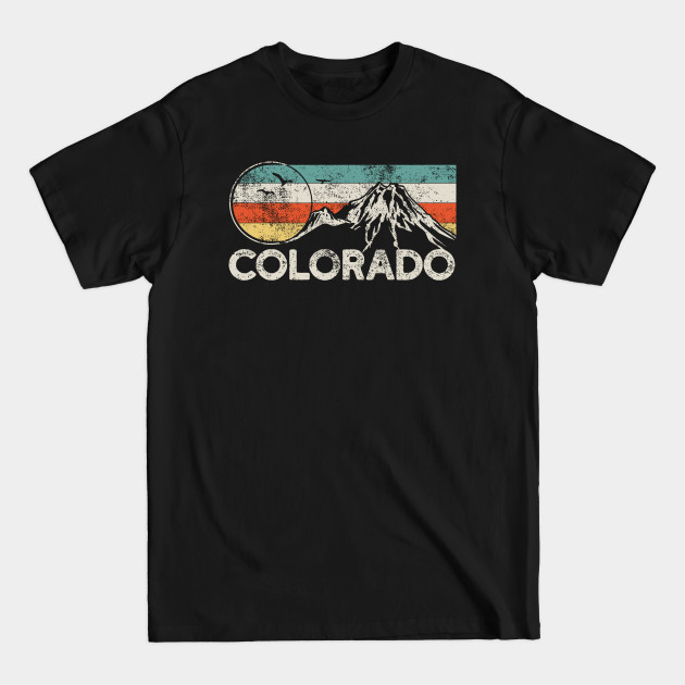 Disover Colorado Mountains Hiking Vintage - Colorado - T-Shirt