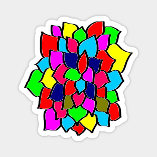 Rainbow Flower Magnet