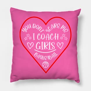 Cute Basketball Quote Art For a Girl Pillow