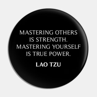 Lao Tzu Quote Pin