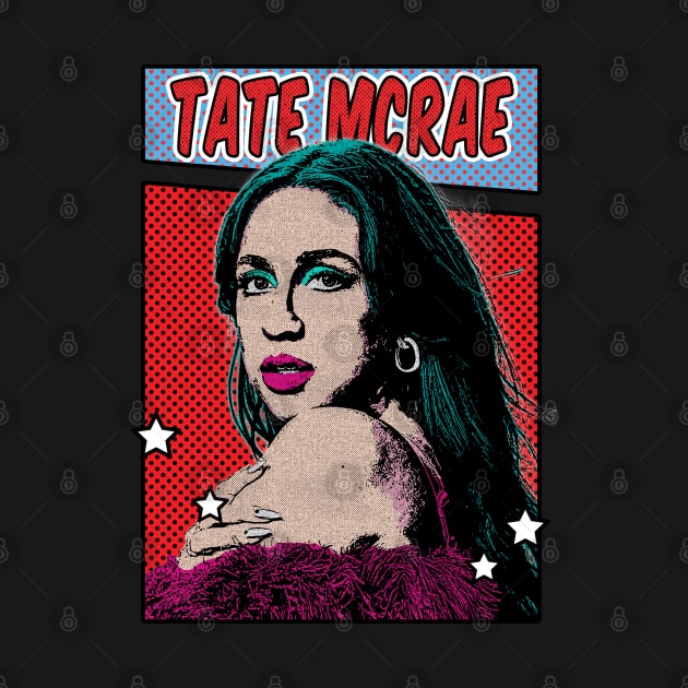 Tate McRae Pop Art Comic Style by Flasher