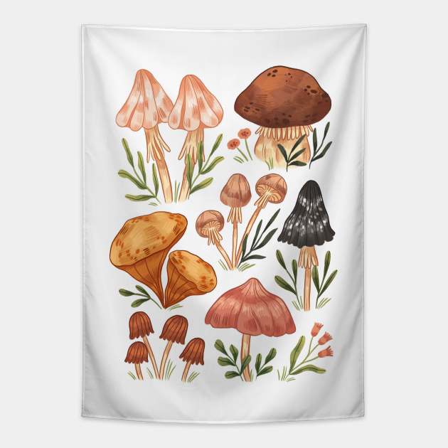 Mushrooms vol.2 Small 01 Tapestry by Iz Ptica